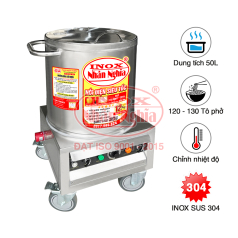 NỒI ĐIỆN SIÊU TỐC CÔNG NGHIỆP 50 LÍT - CÓ BÁNH XE