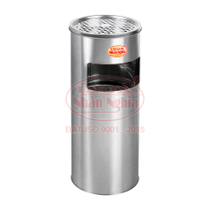 THÙNG RÁC INOX TRÒN CÓ GẠT TÀN