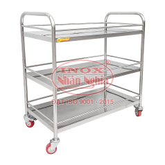 XE ĐẨY THỰC PHẨM 3 TÂNG